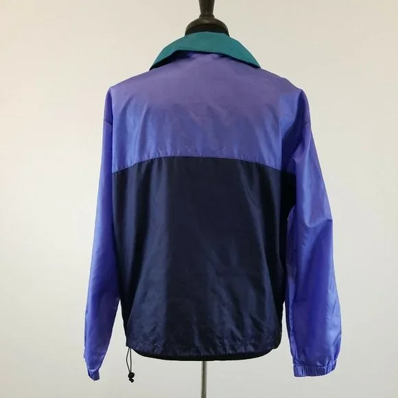 Sierra Designs Long Sleeve Pullover Windbreaker Mens Medium Drawstring Rain Coat - Picture 6 of 9